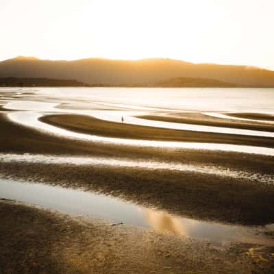 Low tide shapes along the Abel Tasman Drive, New Zealand