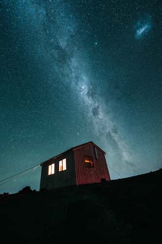 Milky Way at Syme hut, Mount Taranaki