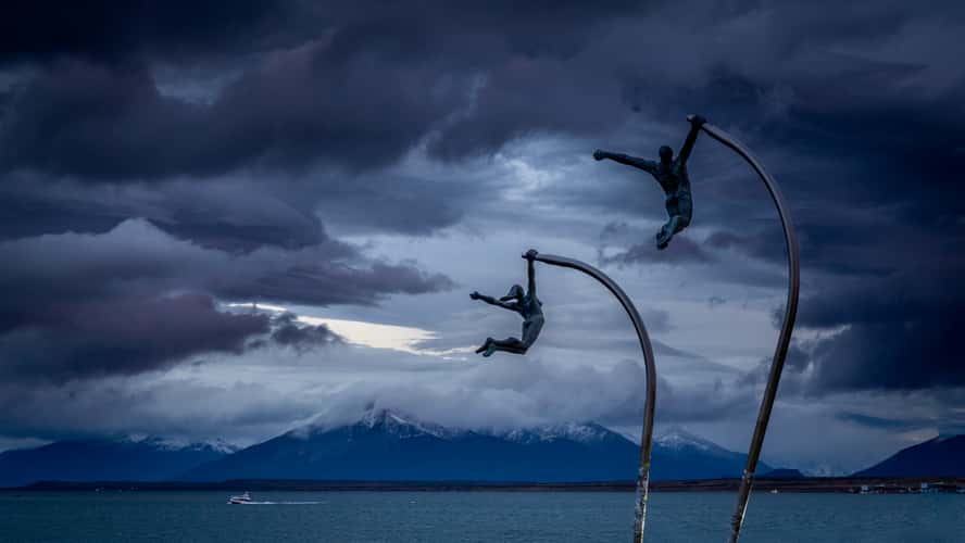Monumento al viento, Puerto Natales