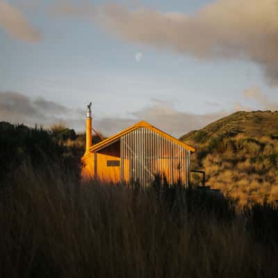 Mount Brown Hut, Lake Kaniere, New Zealand