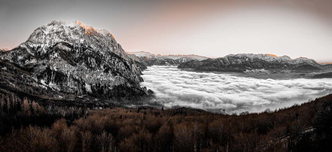 Mount Traunstein and Traunlake