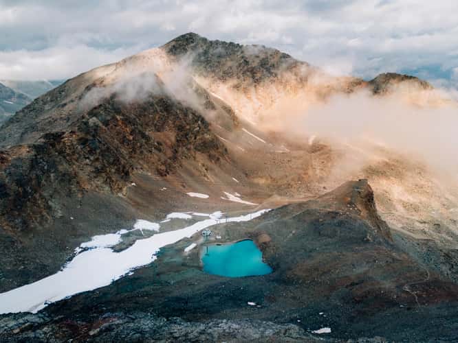 Mountain lake Diavolezza