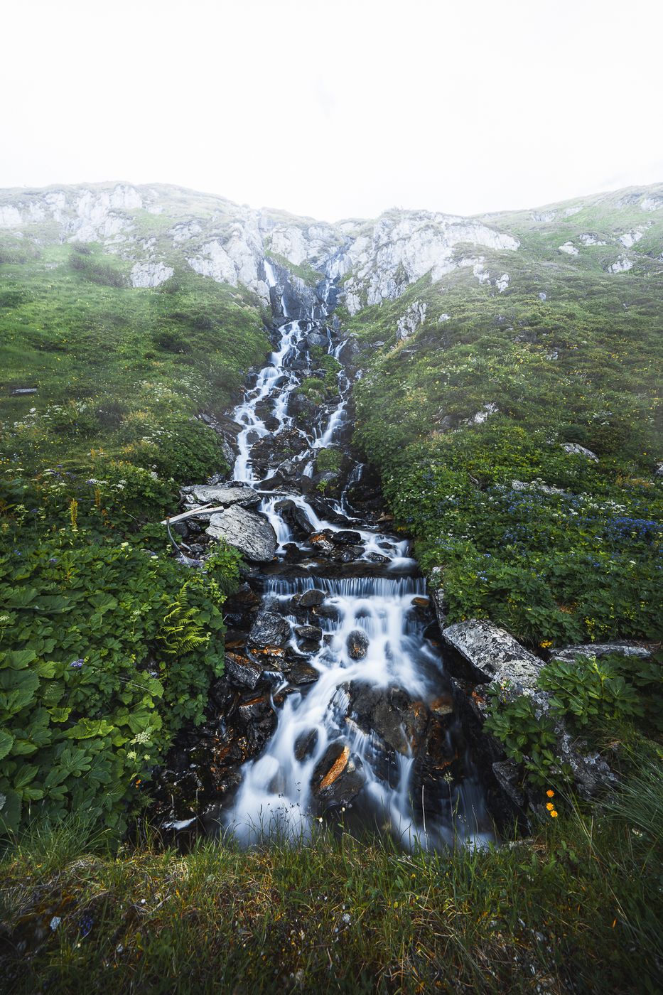Oberalppass Waterfall, Switzerland
