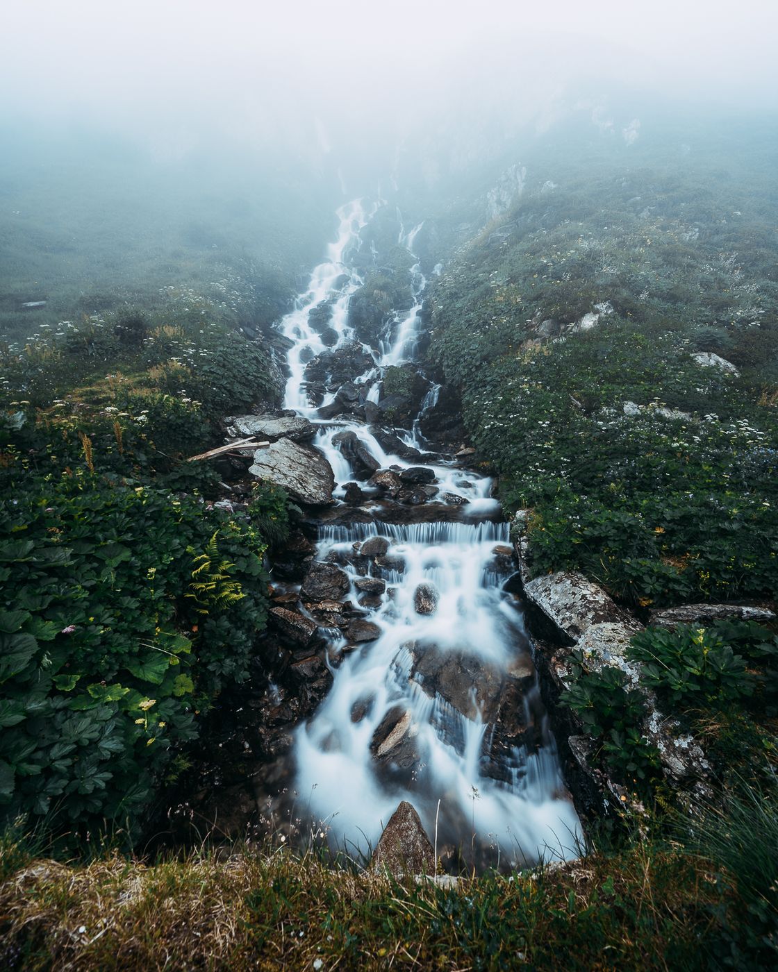 Oberalppass Waterfall, Switzerland