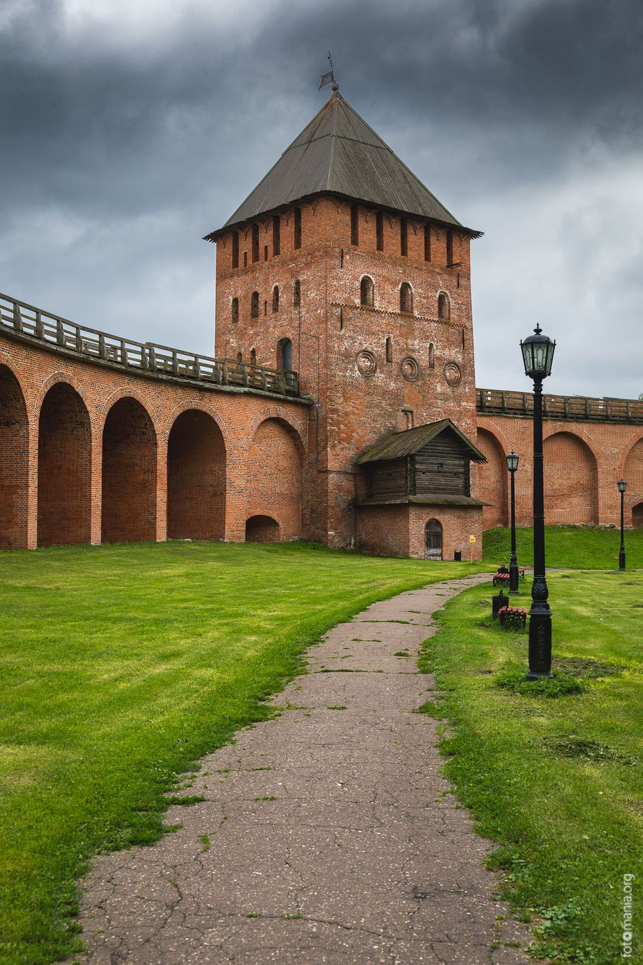 One of the towers of Novgorod The Great fortress, Russian Federation