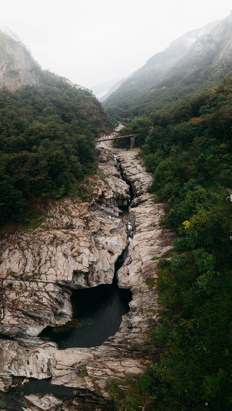 Orrido di Ponte Brolla (Drone), Switzerland