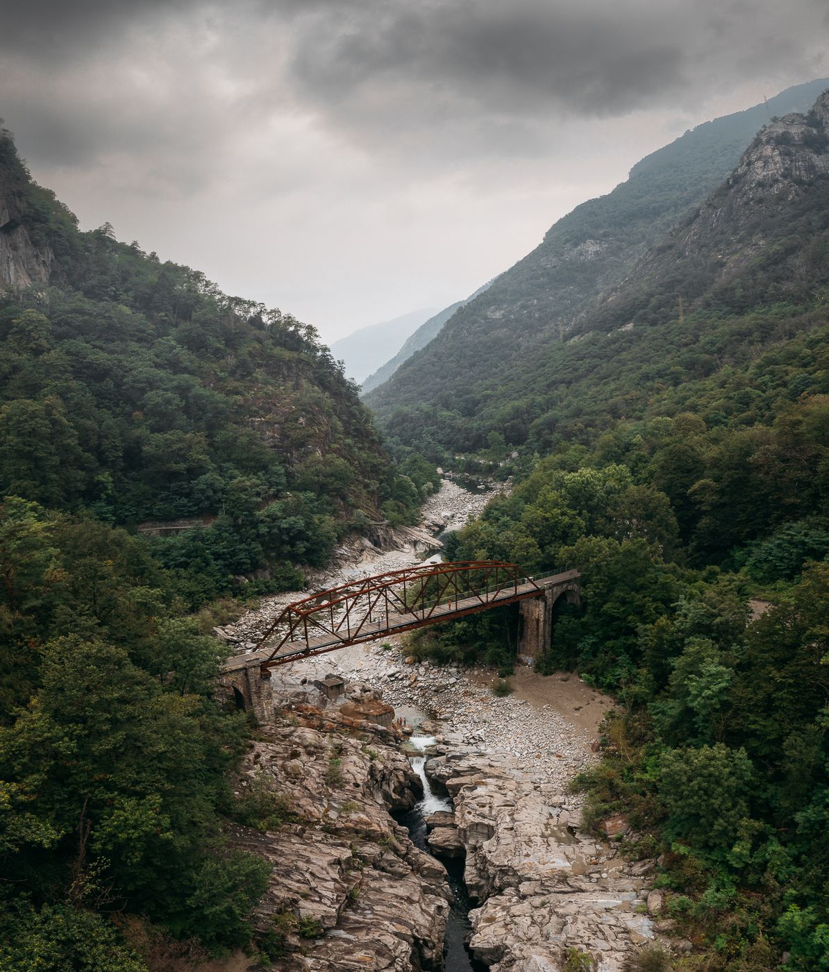 Orrido di Ponte Brolla (Drone), Switzerland