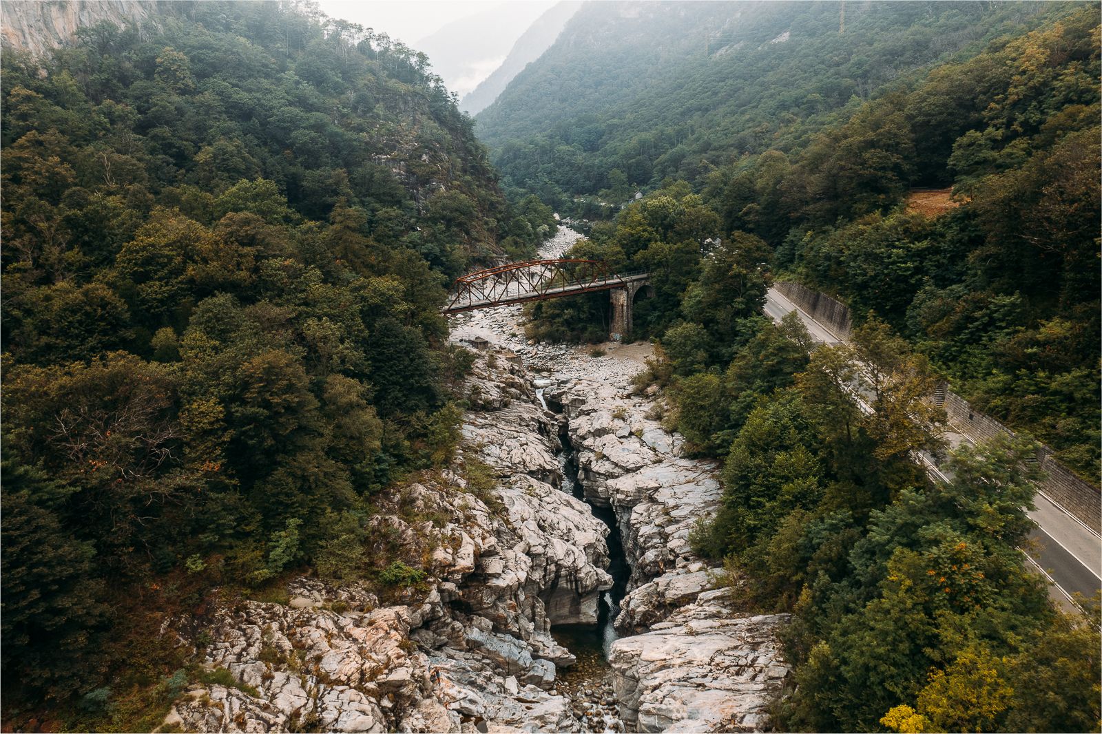 Orrido di Ponte Brolla (Drone), Switzerland
