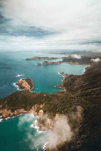 Outu Bay and Oregon Cove, Cape Brett Track