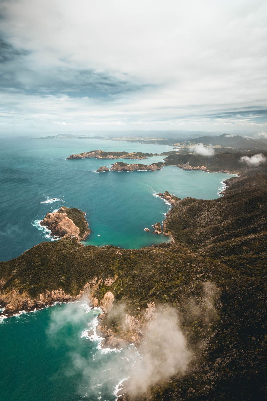 Outu Bay and Oregon Cove, Cape Brett Track, New Zealand