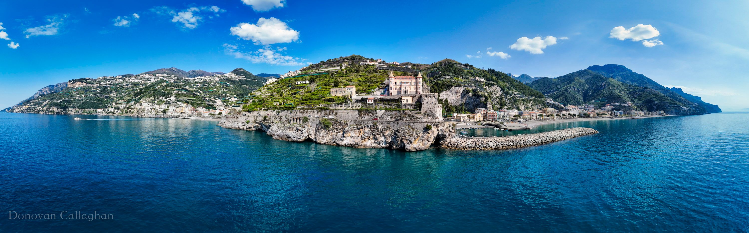 Pano of Maiori, Amalfi Coast, Southern Italy, Italy