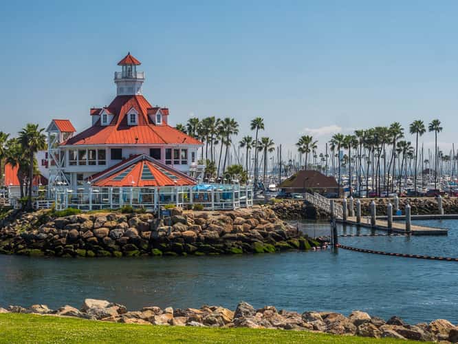 Parkers Lighthouse sunrise Long Beach, California