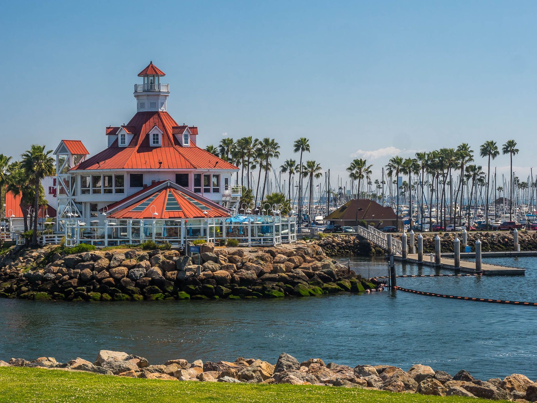 Parkers Lighthouse sunrise Long Beach, California, USA