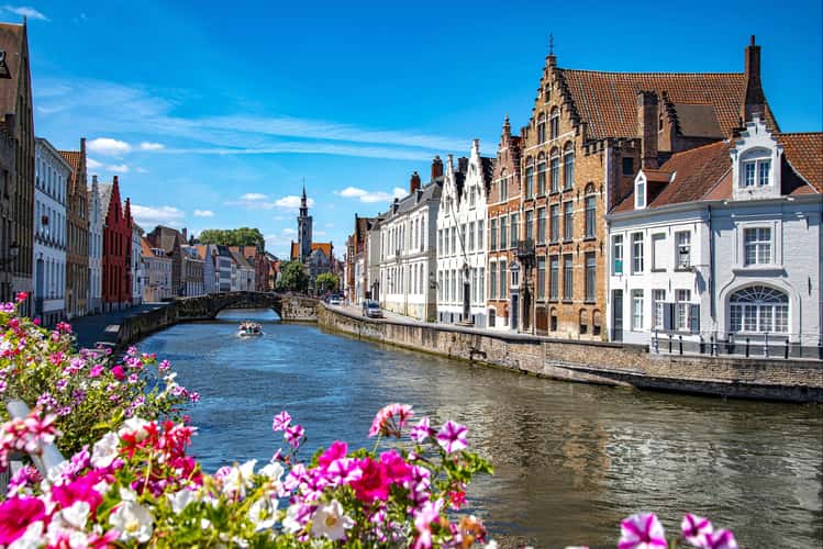 Poortersloge and Koningsbrug, Bruges