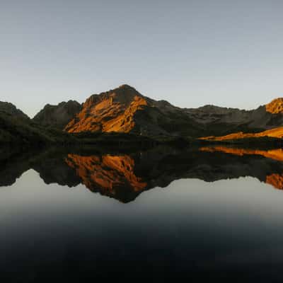 Reflection at Lake Angelus, Nelson Lakes National Park, New Zealand