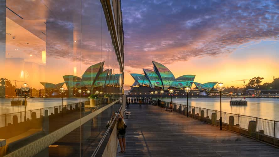 Reflections of the Sydney Opera House