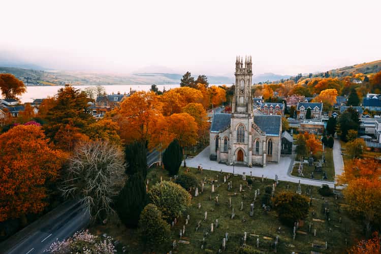 Rhu & Shandon Church (Drone)