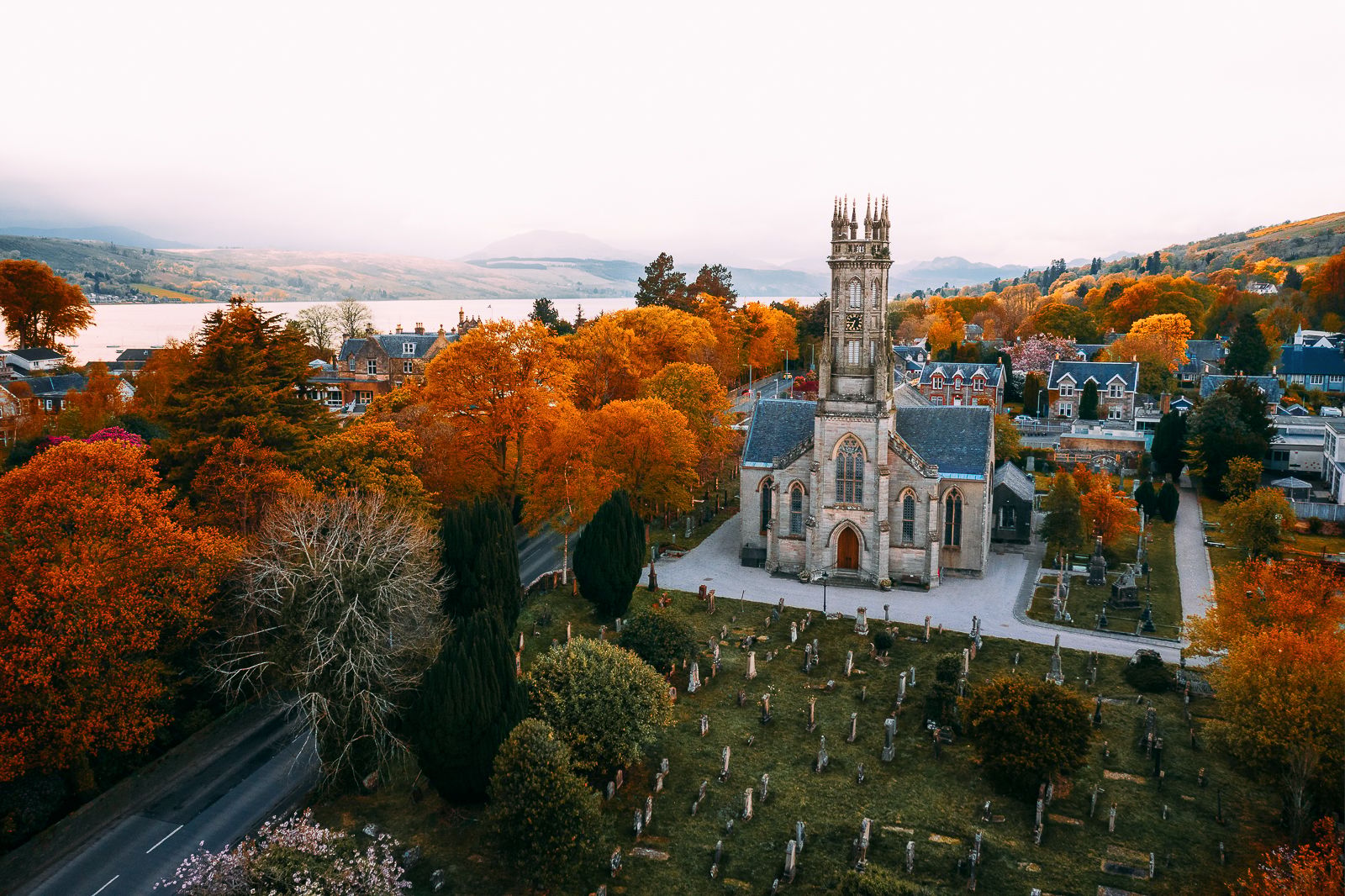 Rhu & Shandon Church (Drone), United Kingdom