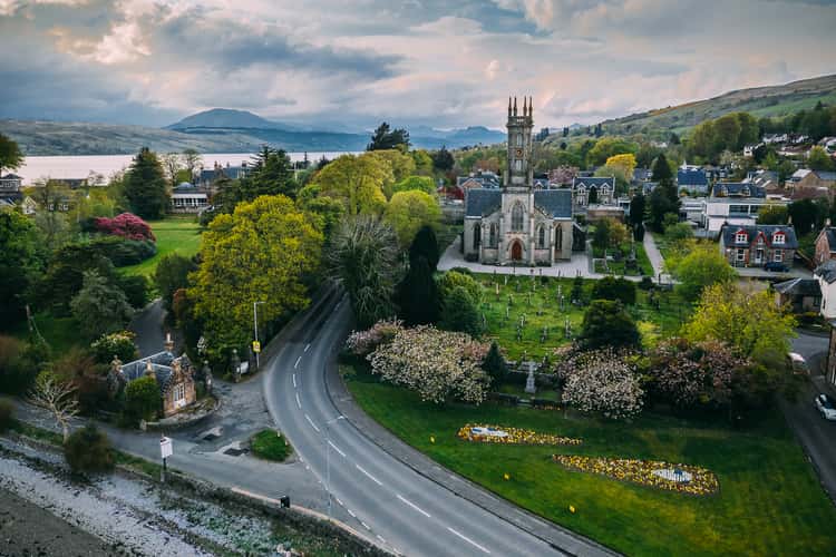 Rhu & Shandon Church (Drone)
