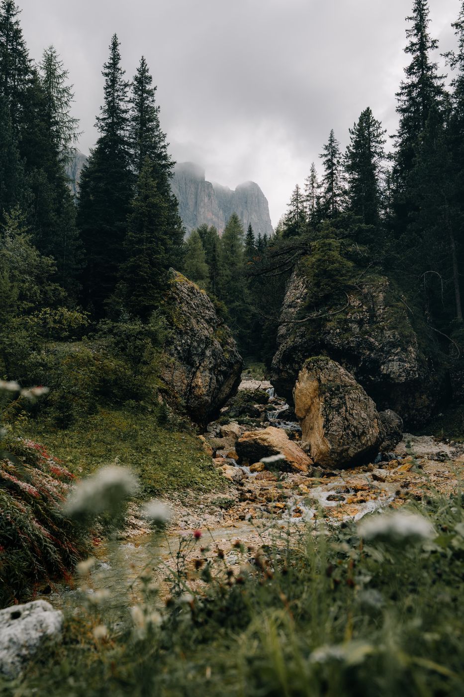 River in Dolomtis, Italy