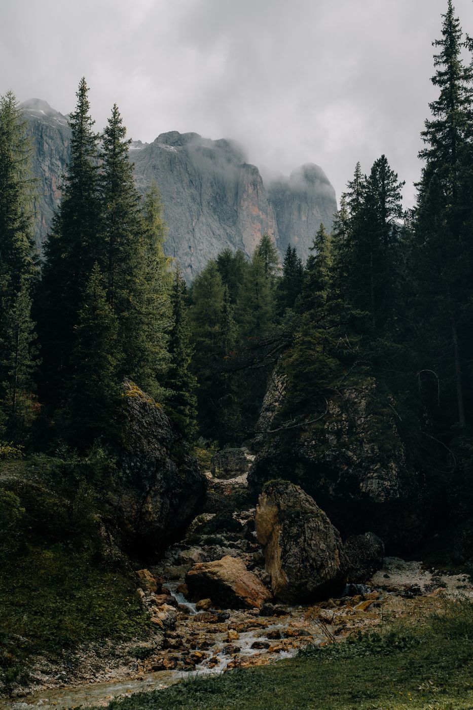 River in Dolomtis, Italy