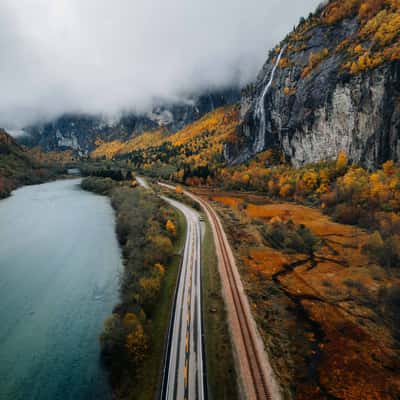 River near Slettsvaet, Norway
