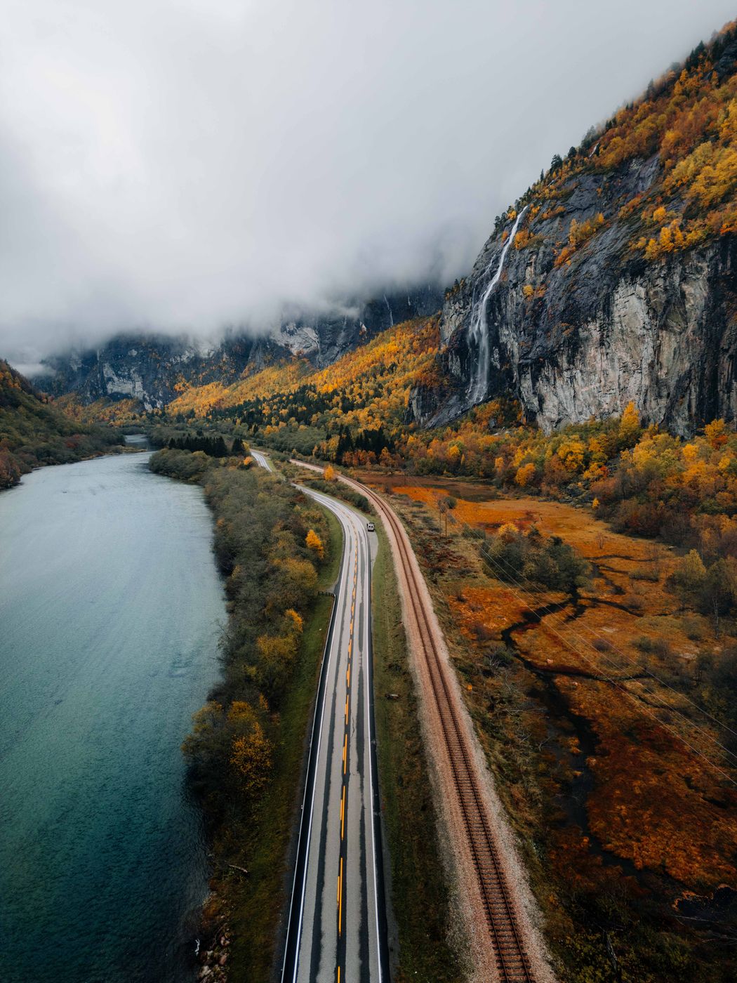 River near Slettsvaet, Norway