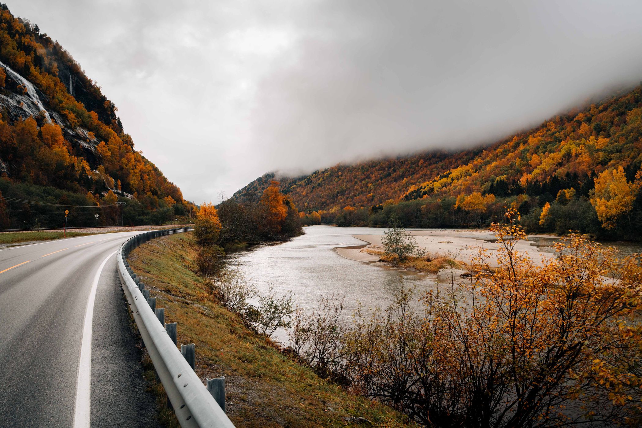 River near Slettsvaet, Norway