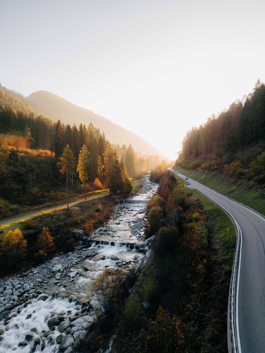 Road near Fucine, Italy