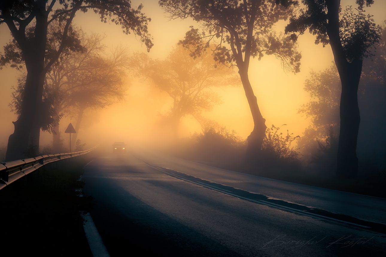 Road to Dobrich, Bulgaria