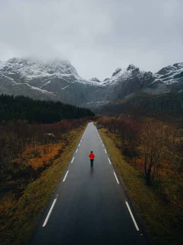 Road to Nusfjord, Lofoten