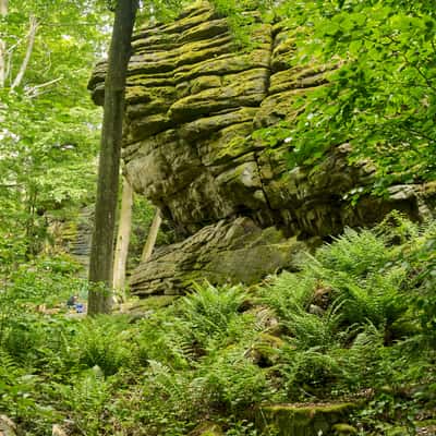 Rock town on Choustník hill, Czech Republic