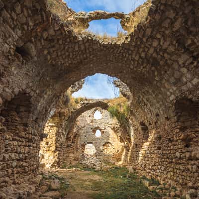 Ruins of Kizil Han caravanserai, Beçin, Turkey (Türkiye)
