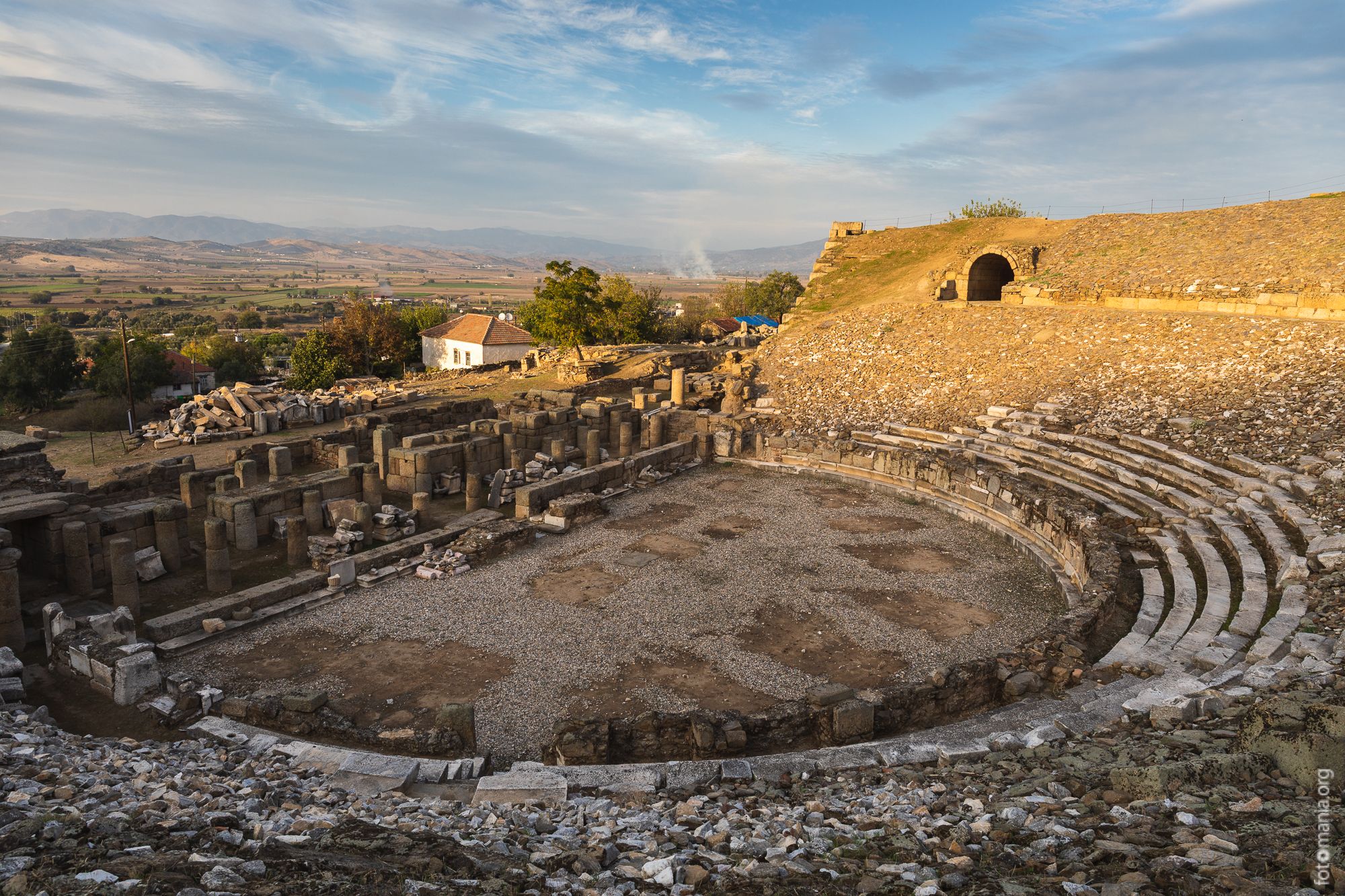 Ruins of theatre, Alabanda, Turkey (Türkiye)