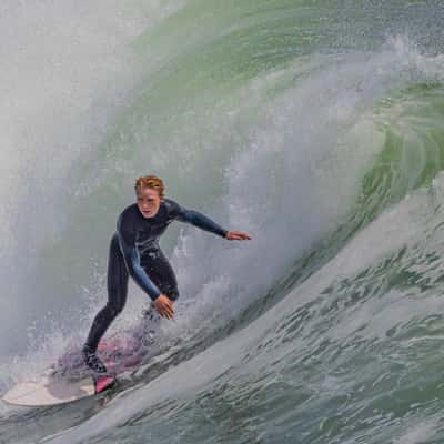 Santa Cruz Steamer Lane Surfing, USA