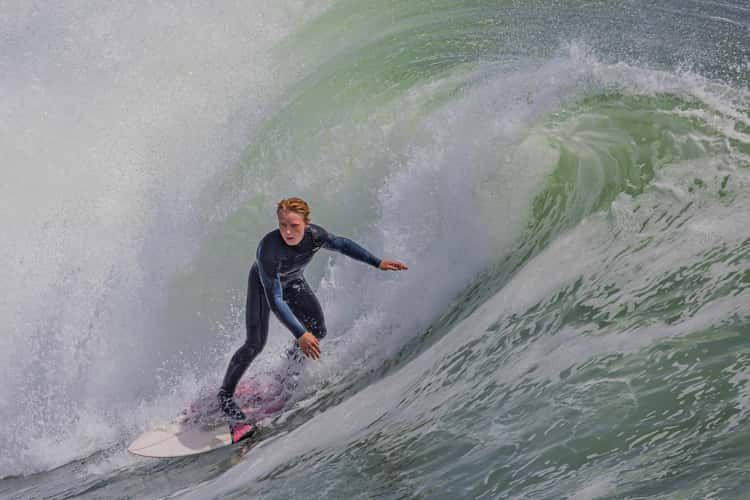 Santa Cruz Steamer Lane Surfing
