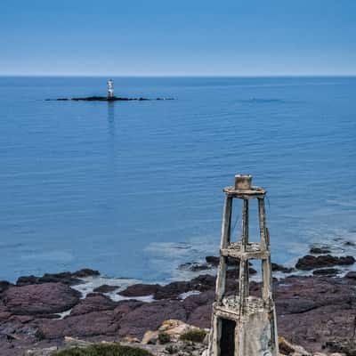 Scogliera Mangiabarche, Isola Sant Antioco, Sardinia, Italy