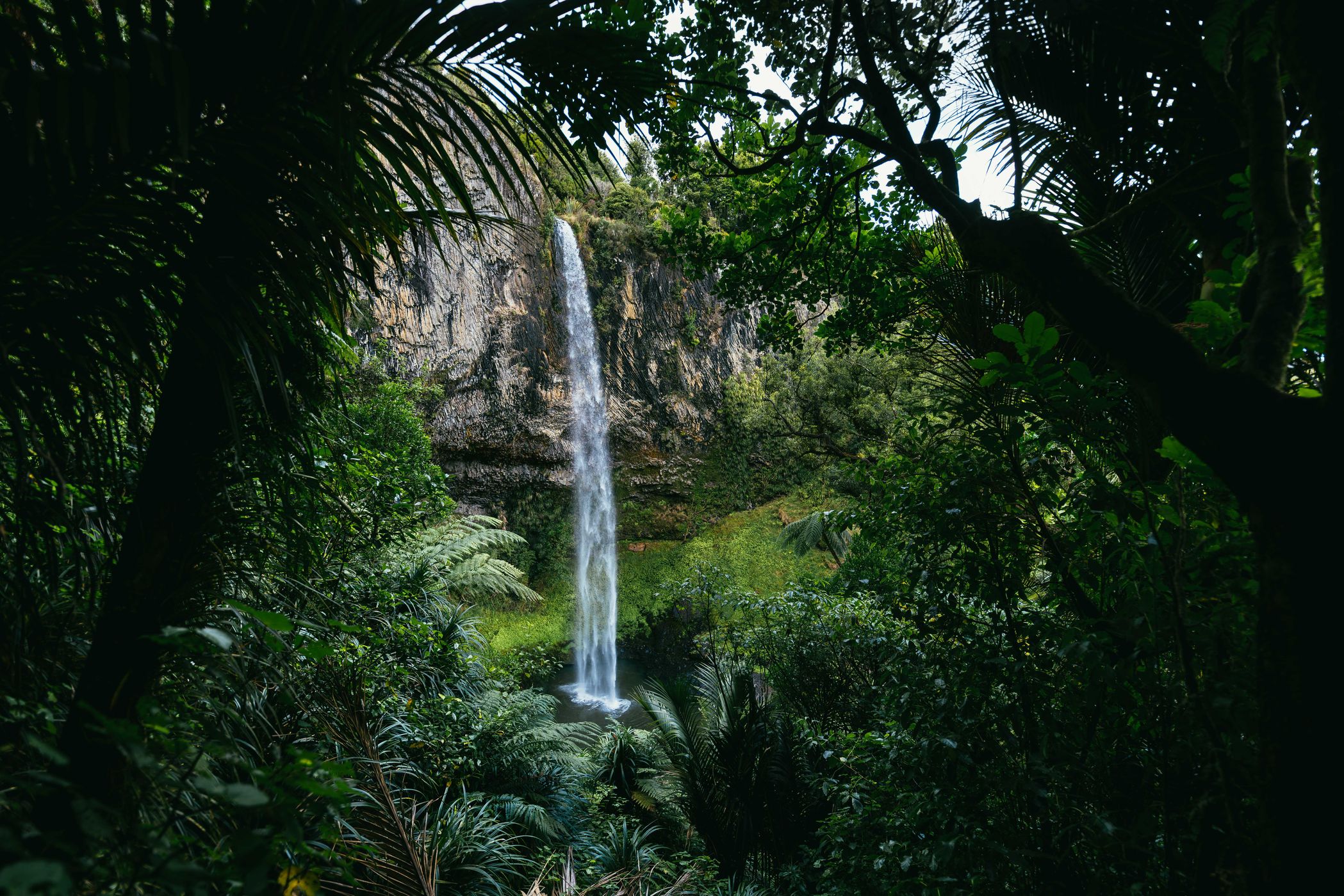 Second viewpoint Bridal Veil Falls, Raglan, New Zealand