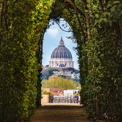 Aventine Keyhole of the Knights of Malta, Rome, Italy