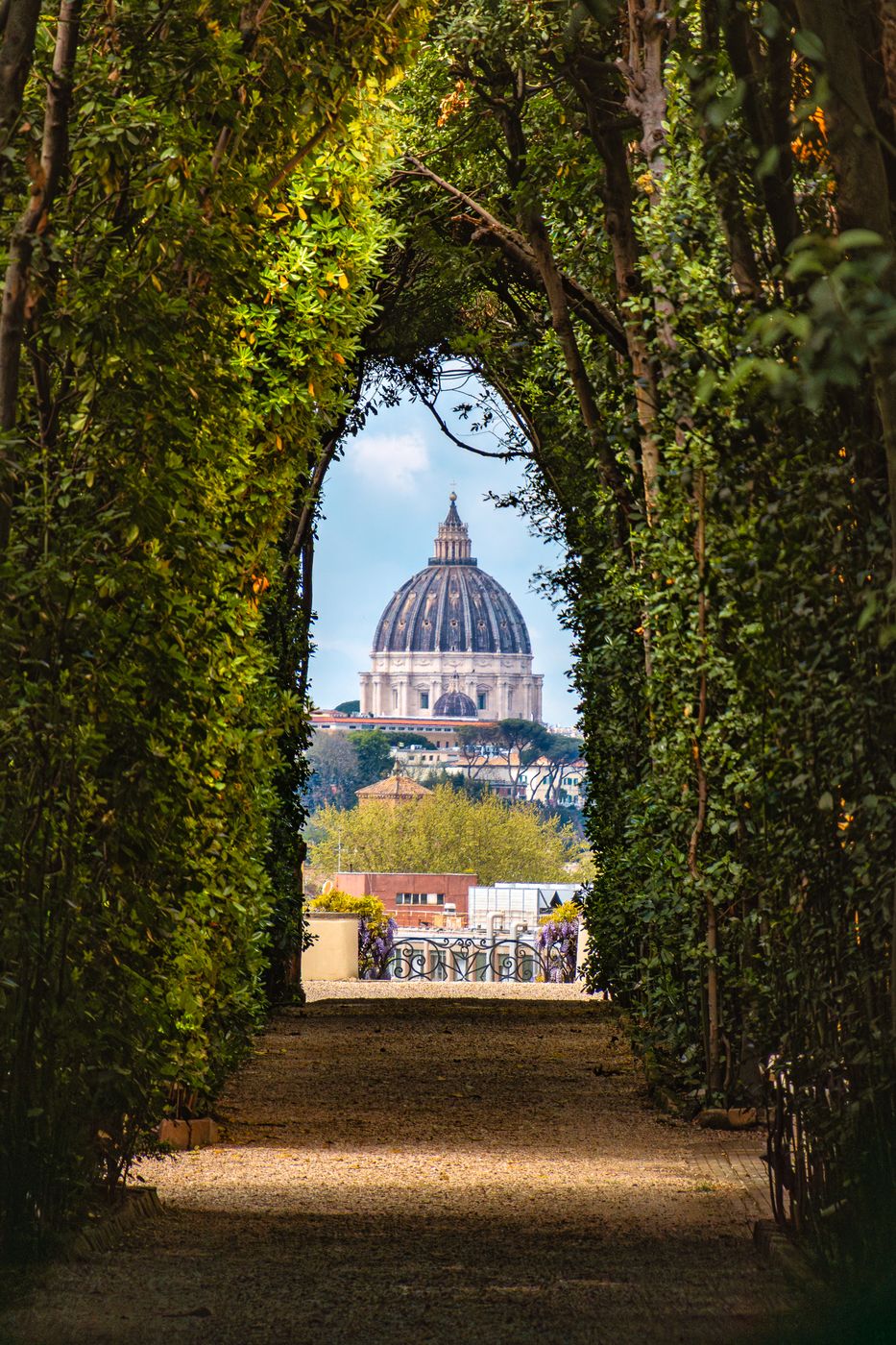 Aventine Keyhole of the Knights of Malta, Rome, Italy