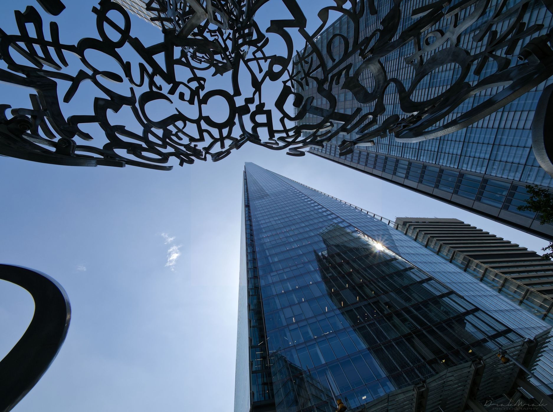 Shard through the WE sculpture, United Kingdom