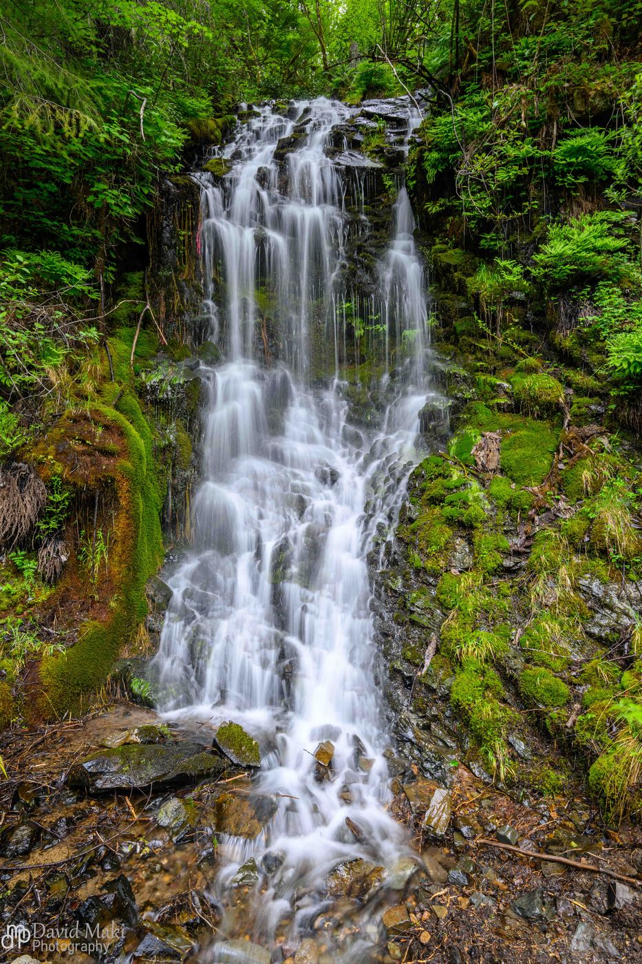 Slick Rock Creek Waterfall, USA