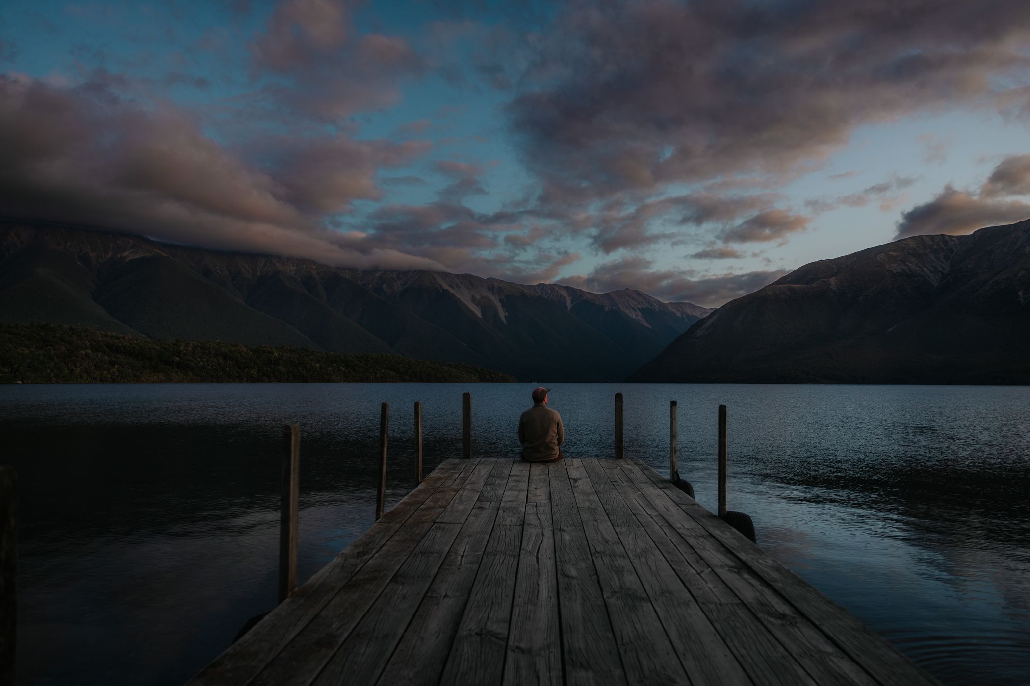 Small jetty, Lake Rotoiti Circuit, New Zealand