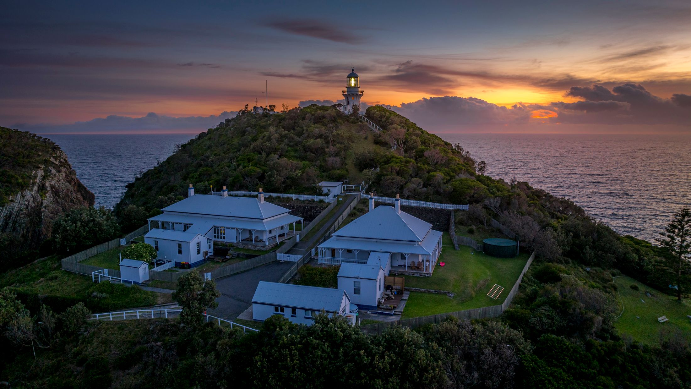 Sugarloaf Point Lighthouse rocks Seal Rocks NSW, Australia