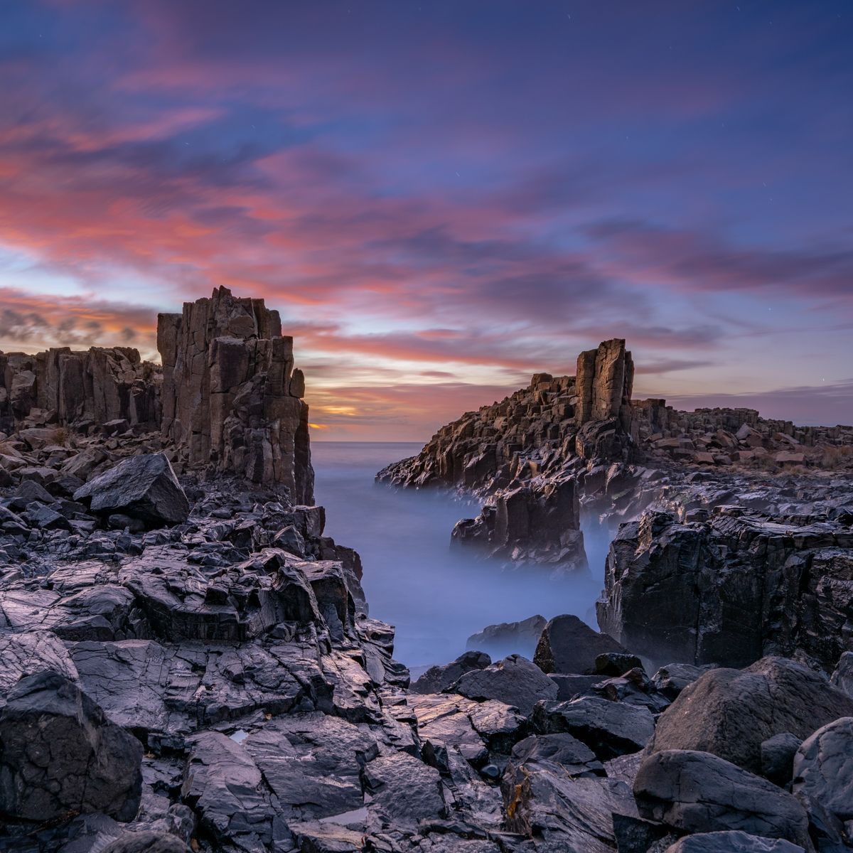 Sunrise Bombo Quarry Pano, Bombo, New South Wales, Australia