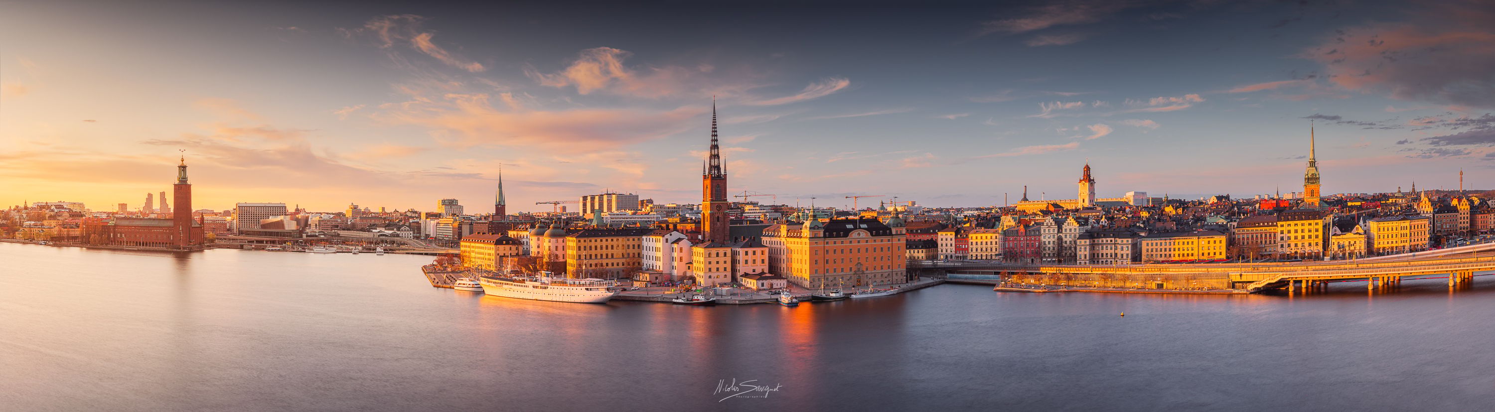 Old town from Mariaberget, Stockholm, Sweden