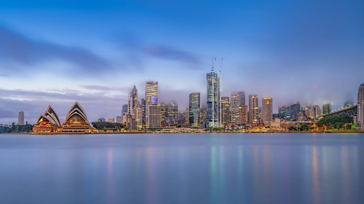 View of Sydney Opera House and Bridge, Australia