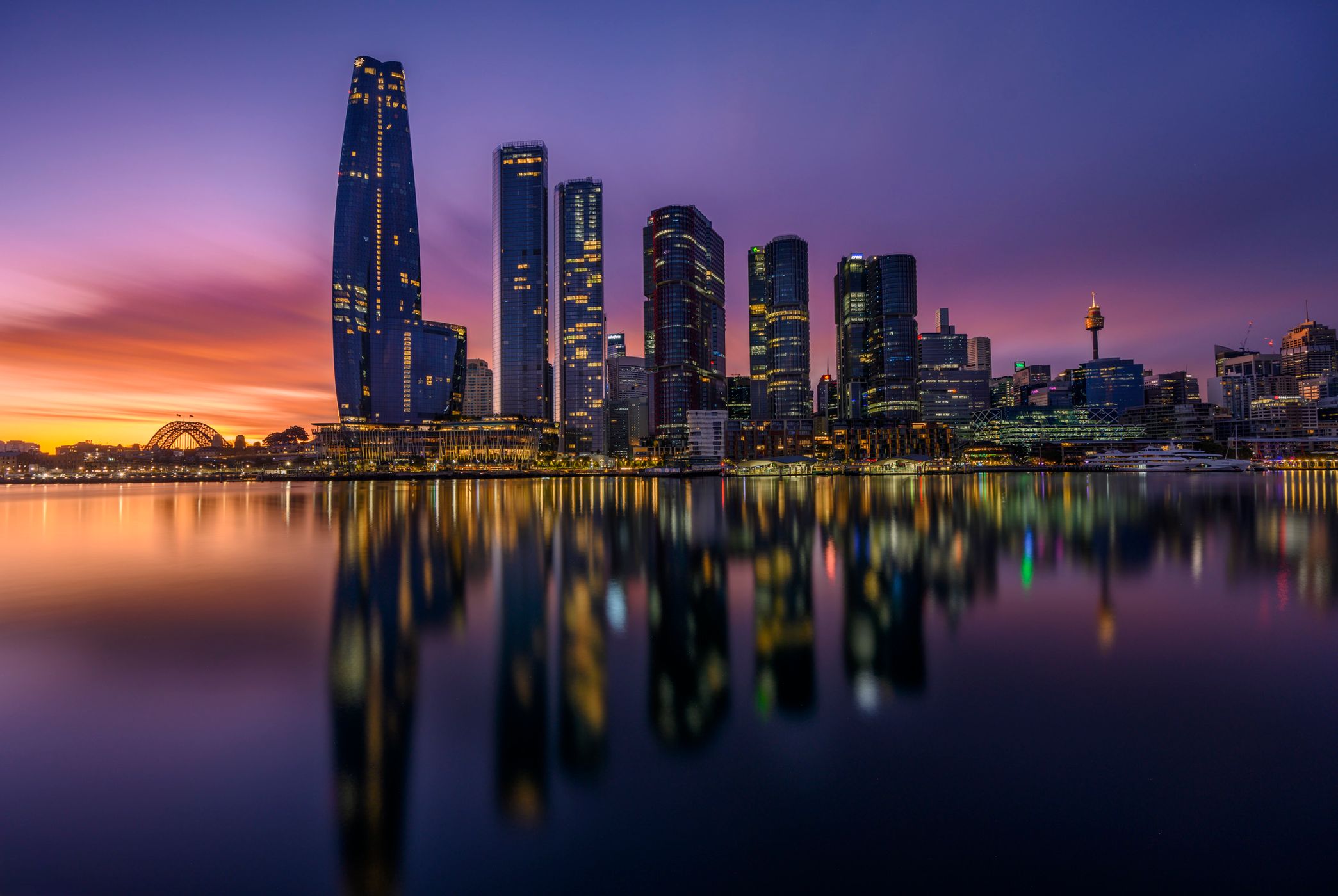 Sydney Skyline from Metcalfe Park, Australia