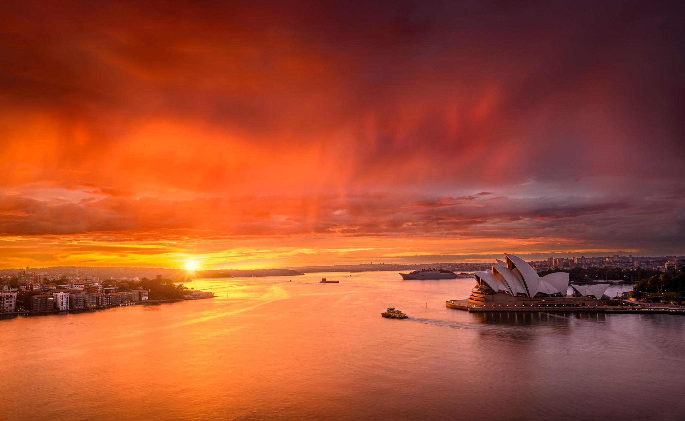 View from Sydney Harbour Bridge , Australia
