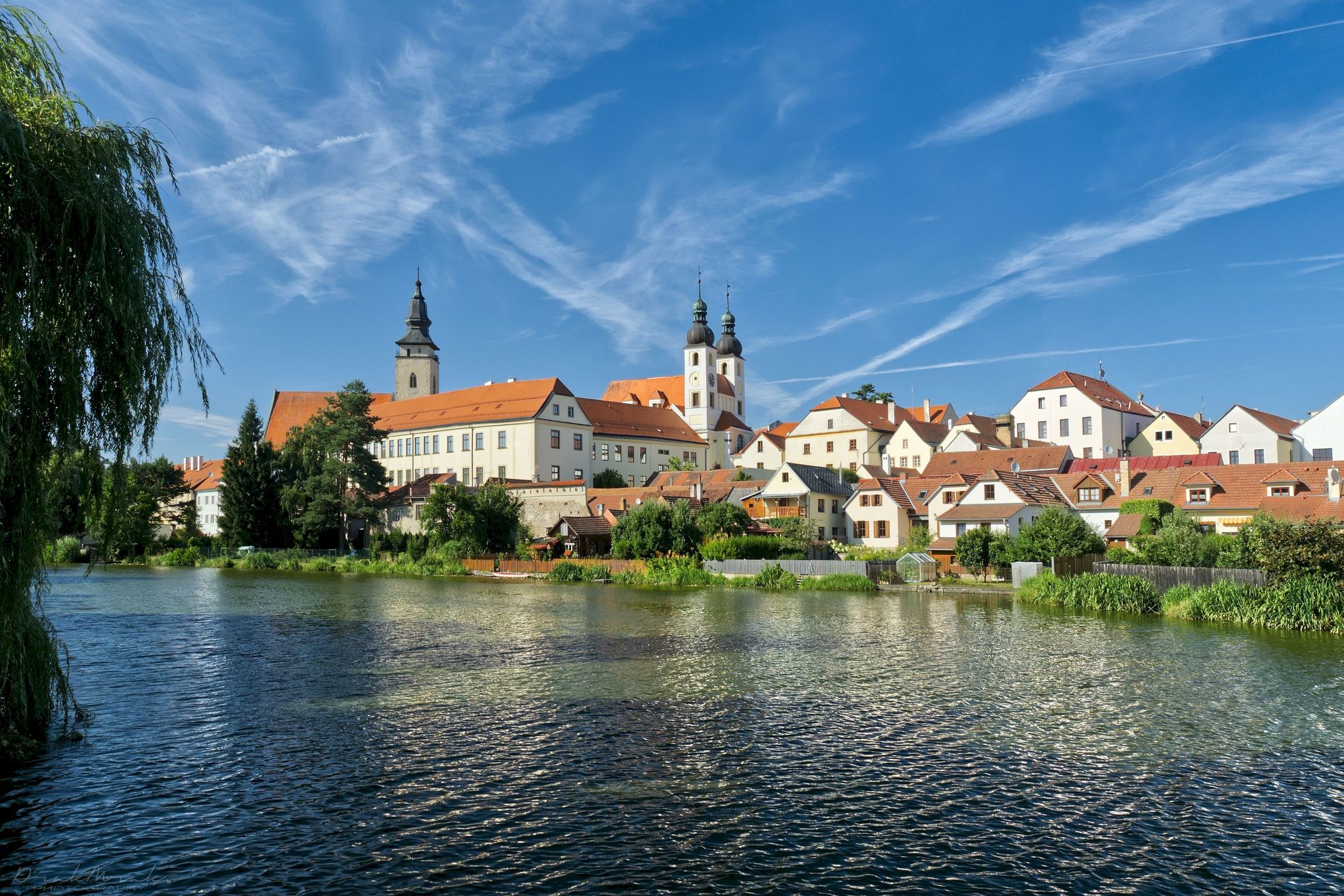 Telč Townscape from the Bridge, Czech Republic